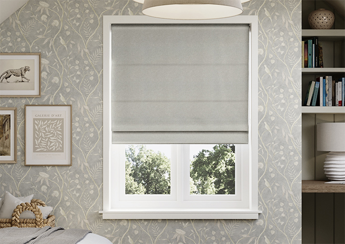 Chilham, Whisper Grey - Twist&Fit Roman Blind - Image 3